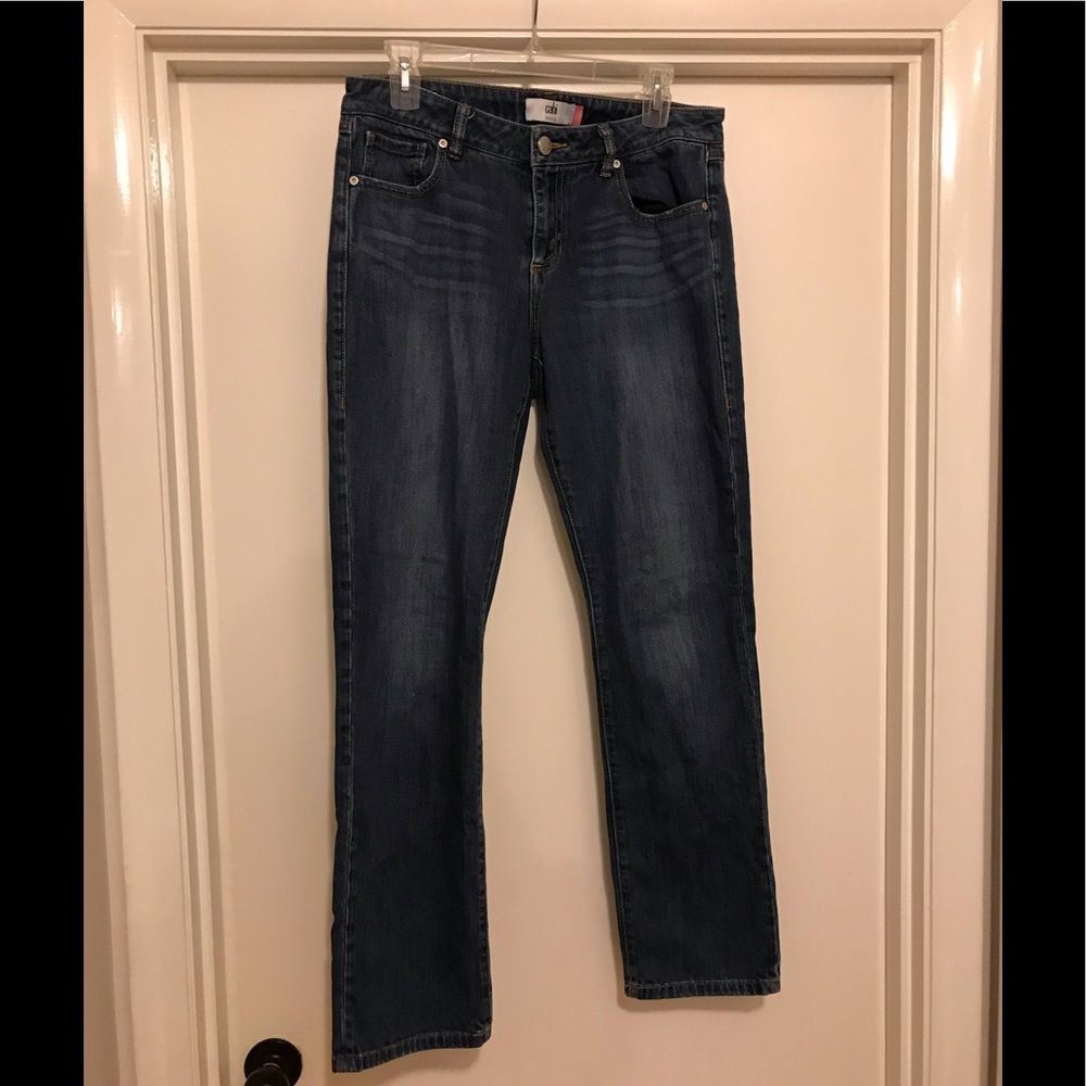 CAbi Straight Leg Blue Jeans 10 #5166